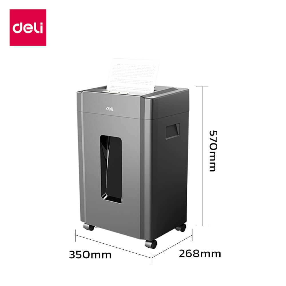 เครื่องทำลายเอกสาร DELI E9904-BK-01 23ลิตร สีดำ
